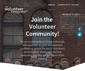 Thevolunteerexperience.com(The Volunteer Experience) Screenshot