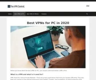 TheVPNcentral.com(Best VPNs for PC) Screenshot