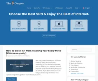 TheVPNcoupon.com(VPN Coupons and Reviews by Real Users) Screenshot