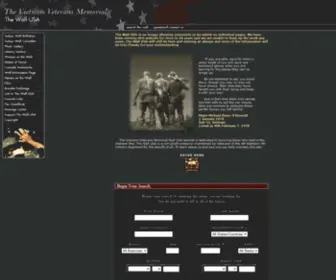 Thewall-Usa.com(The Vietnam Veterans Memorial Wall Page) Screenshot