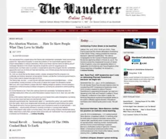 Thewandererpress.com(The Wanderer Newspaper ) Screenshot