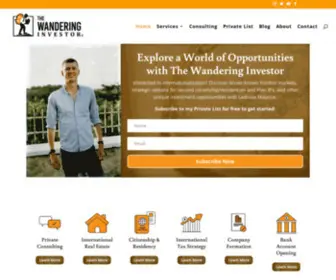 Thewanderinginvestor.com(Explore a World of Investment and Immigration Opportunities) Screenshot