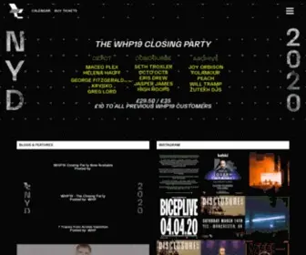 Thewarehouseproject.com(The Warehouse Project) Screenshot