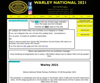 Thewarleyshow.co.uk(Warley Exhibition Home) Screenshot