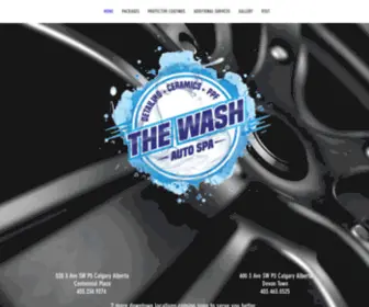 Thewashautospa.com(Downtown Calgary) Screenshot