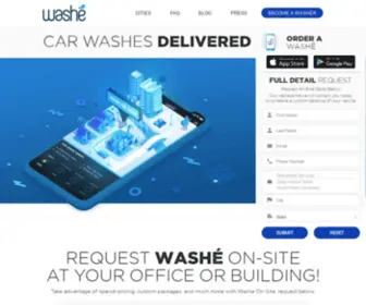 Thewasheapp.com(Washé) Screenshot