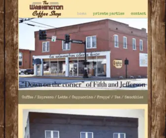 Thewashingtoncoffeeshop.com(Washington Coffee Shop) Screenshot