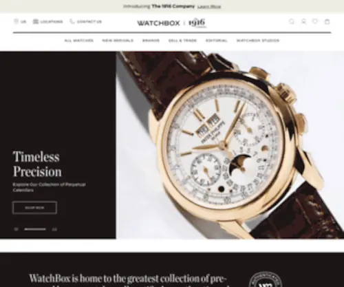Thewatchbox.com(Global Luxury Watch Platform) Screenshot