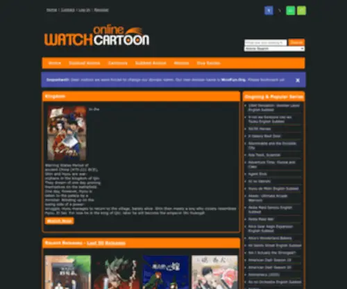 Thewatchcartoononline.tv Screenshot