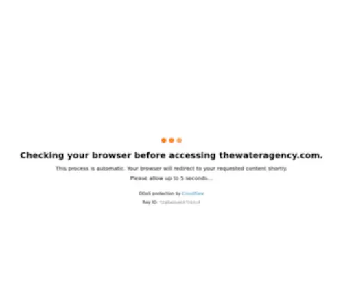 Thewateragency.com(The Water Agency) Screenshot