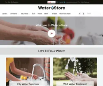 ThewatereStore.com(Water eStore Canada) Screenshot