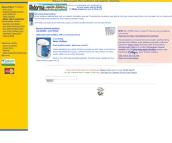 Thewatersite.com(Home Water Filters) Screenshot