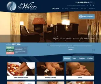 Thewatersspa.com(The Waters Spa) Screenshot