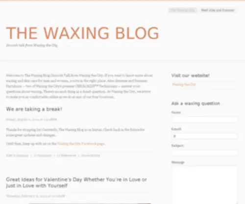 Thewaxingblog.com(The Waxing Blog) Screenshot