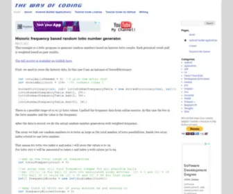 Thewayofcoding.com(The Way Of Coding) Screenshot