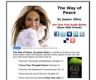 Thewayofpeacejamesallen.com(The Way of Peace) Screenshot