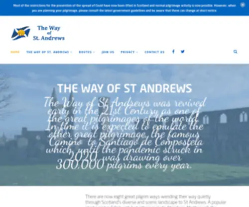 Thewayofstandrews.com(The Way of St) Screenshot