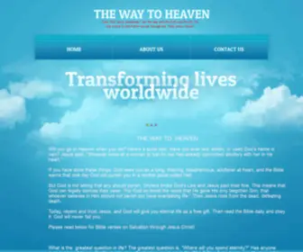 Thewaytoheaven.com(THE WAY TO HEAVEN) Screenshot