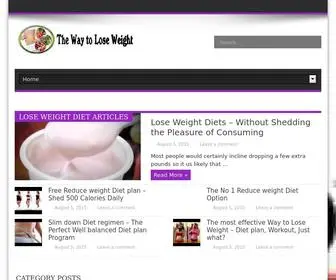 Thewaytoloseweight.com(The Way To Lose Weight) Screenshot