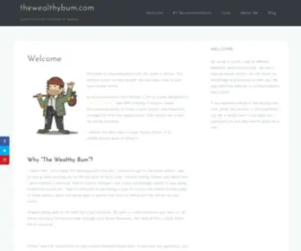 Thewealthybum.com(Learn how to make money online from home) Screenshot