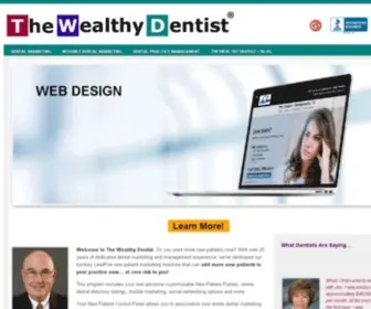 Thewealthydentist.com(Need a dental marketing plan) Screenshot