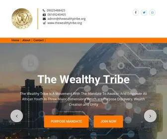 Thewealthytribe.org(Cryptocurrency Investments Portal) Screenshot