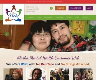 Theweb.ngo(Alaska Mental Health Consumer Web) Screenshot