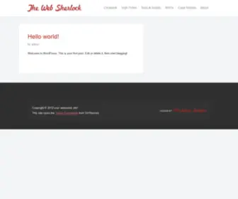 Thewebsherlock.com(Online Marketing Redefined) Screenshot