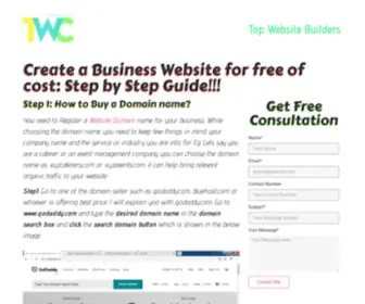 Thewebsitecreators.com(Build Your Dream Website Today with The Website Creators) Screenshot