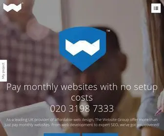 Thewebsitegroup.co.uk(Pay Monthly Websites from just £19 per month) Screenshot