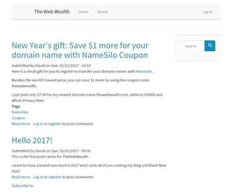 Thewebwealth.com(The Web Wealth) Screenshot