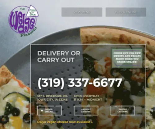 Thewedgepizza.com(The Wedge Pizza) Screenshot