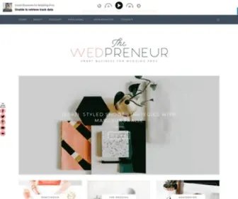 Thewedpreneur.com(Smart Business for Wedding Pros) Screenshot