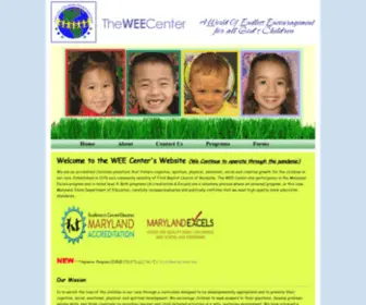 Theweecenter.org(Wee Center) Screenshot