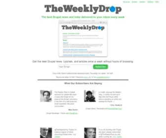 Theweeklydrop.com(TheWeeklyDrop Drupal Newsletter) Screenshot