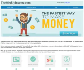 Theweeklyincome.com(Work Marketplace for Part Time Jobs) Screenshot
