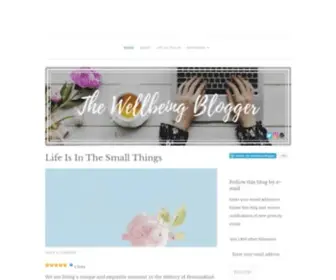 Thewellbeingblogger.com(A place to support sensitive) Screenshot