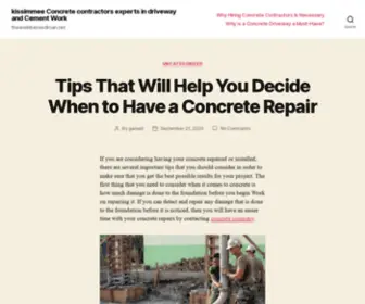 Thewelldressedman.net(Kissimmee Concrete contractors experts in driveway and Cement Work) Screenshot