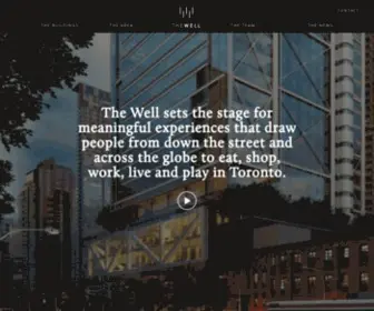 Thewelltoronto.com(The Well) Screenshot