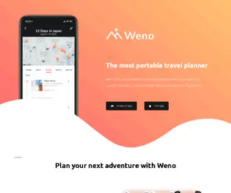 Theweno.com(The most portable travel planner) Screenshot