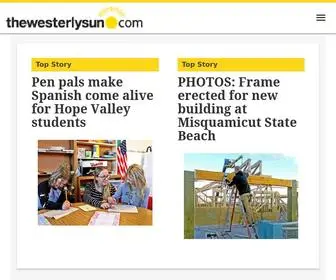 Thewesterlysun.com(Westerly sun) Screenshot