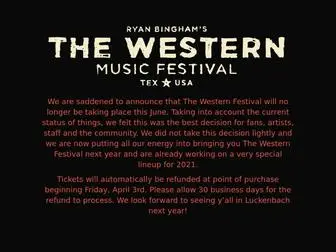 Thewesternfestival.com(The Western Music Festival) Screenshot