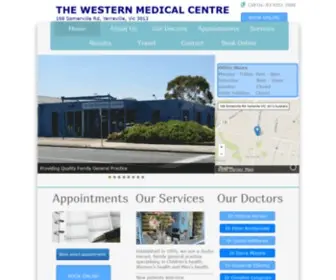 Thewesternmedicalcentre.com.au(The Western Medical Centre in Yarraville Vic 3013) Screenshot