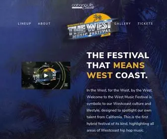 Thewestfestival.com(The West 2019) Screenshot