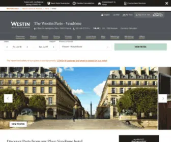 Thewestinparis.com(City Center Hotel near Le Louvre) Screenshot