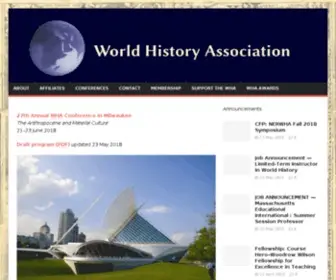 Thewha.org(World History Association) Screenshot