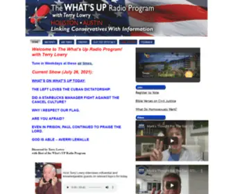 Thewhatsupradioprogram.com(The What's Up Radio Program) Screenshot