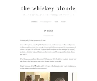 Thewhiskeyblonde.com(The whiskey blonde) Screenshot