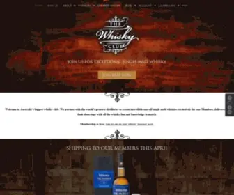 Thewhiskyclub.com.au(The Whisky Club) Screenshot