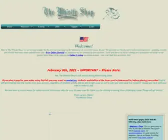 Thewhistleshop.com(The Whistle Shop) Screenshot